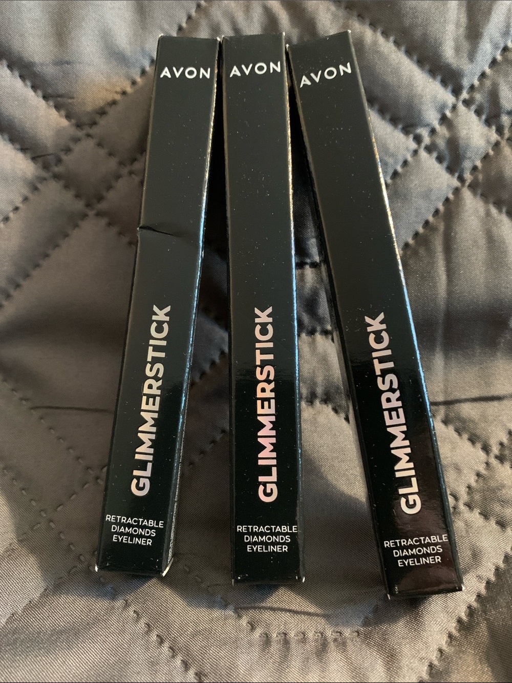 Avon Glimmerstick Retractable Diamonds Eyeliner — Black Packaging - pkg of 3